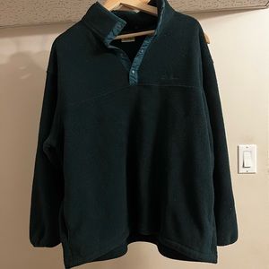 Dark Green LL Bean Fleece Sweater
